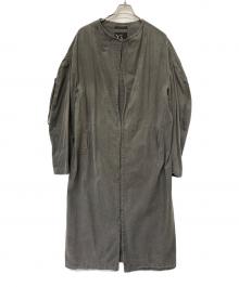 Y's（ワイズ）の古着「ロングデニムコート」｜ブラック