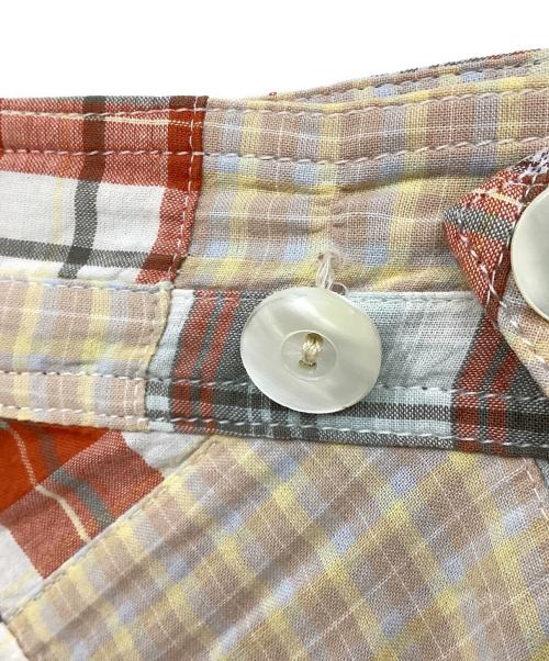 67NOWOS（ロクシチノーウォス）67NOWOS (ロクシチノーウォス) Wrap skirt ブラウン サイズ:Sの古着・服飾アイテム