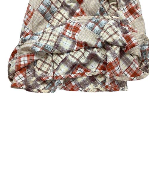 67NOWOS（ロクシチノーウォス）67NOWOS (ロクシチノーウォス) Wrap skirt ブラウン サイズ:Sの古着・服飾アイテム