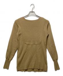 NOWOS（ノーウォス）の古着「Cotton wool crewneck cutsew」｜ブラウン