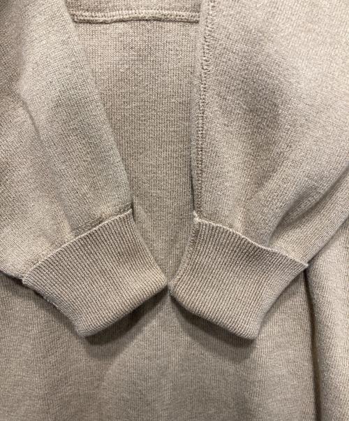 NOWOS（ノーウォス）NOWOS (ノーウォス) Cotton wool crewneck cutsew ブラウン サイズ:freeの古着・服飾アイテム