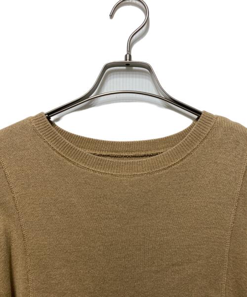 NOWOS（ノーウォス）NOWOS (ノーウォス) Cotton wool crewneck cutsew ブラウン サイズ:freeの古着・服飾アイテム