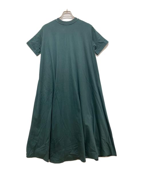 ATON（エイトン）ATON (エイトン) 48/2 NATURAL DYE COTTON FLARED DRESS グリーン サイズ:01の古着・服飾アイテム