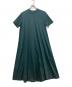 ATON（エイトン）の古着「48/2 NATURAL DYE COTTON FLARED DRESS」｜グリーン