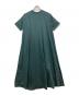 中古・古着 ATON (エイトン) 48/2 NATURAL DYE COTTON FLARED DRESS グリーン サイズ:01：12000円