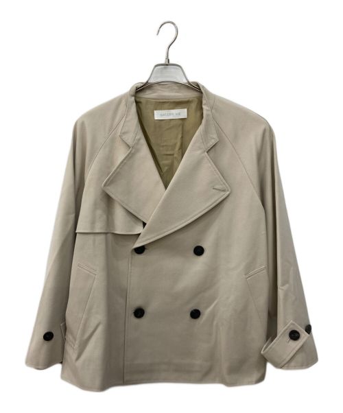GALERIE VIE（ギャルリーヴィー）GALERIE VIE (ギャルリーヴィー) コットンウールギャバジン ショートトレンチコート ベージュ サイズ:FREEの古着・服飾アイテム