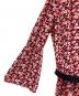 中古・古着 MICHAEL KORS (マイケルコース) ベルト付花柄ワンピース レッド×ネイビー サイズ:S：5000円