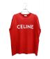 CELINE（セリーヌ）の古着「ルーズロゴTシャツ」｜レッド
