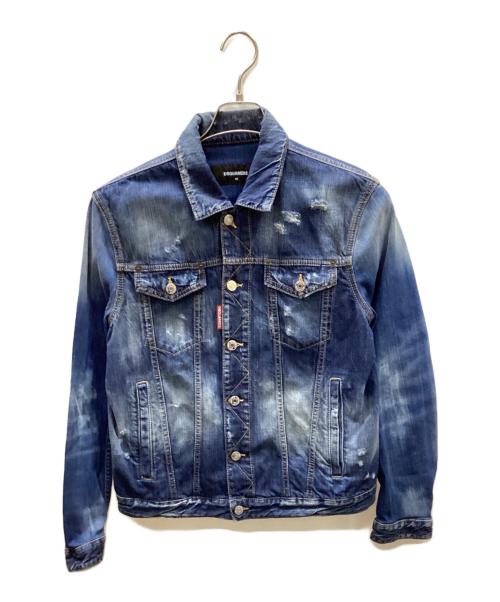 DSQUARED2（ディースクエアード）DSQUARED2 (ディースクエアード) デニムジャケット インディゴ サイズ:46の古着・服飾アイテム