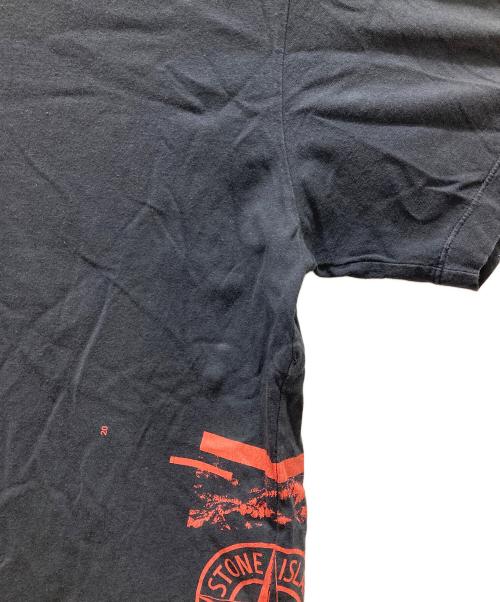 STONE ISLAND（ストーンアイランド）STONE ISLAND (ストーンアイランド) グラフィックロゴプリントTシャツ ネイビー サイズ:XLの古着・服飾アイテム