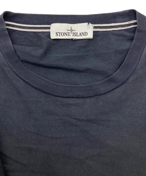 STONE ISLAND（ストーンアイランド）STONE ISLAND (ストーンアイランド) グラフィックロゴプリントTシャツ ネイビー サイズ:XLの古着・服飾アイテム