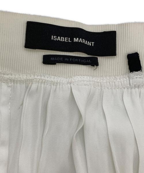 ISABEL MARANT（イザベルマラン）ISABEL MARANT (イザベルマラン) ギャザーアシンメトリースカート ホワイト サイズ:SIZE 38の古着・服飾アイテム