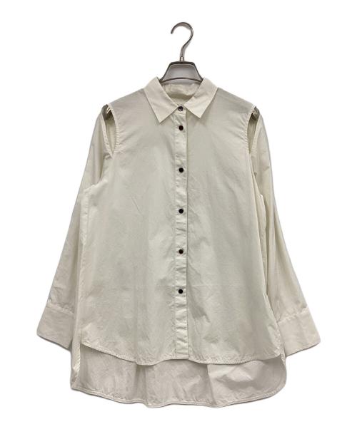 CASA FLINE（カーサフライン）CASA FLINE (カーサフライン) アームスリットルーズシャツ アイボリー サイズ:FREEの古着・服飾アイテム