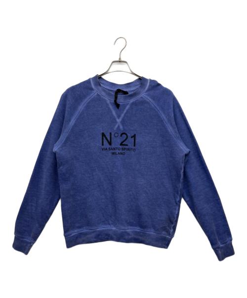 N°21（ヌメロヴェントゥーノ）N°21 (ヌメロヴェントゥーノ) ロゴスウェット ネイビー サイズ:Sの古着・服飾アイテム