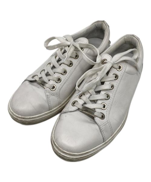 JIMMY CHOO（ジミーチュウ）JIMMY CHOO (ジミーチュウ) スニーカー ホワイト サイズ:40の古着・服飾アイテム