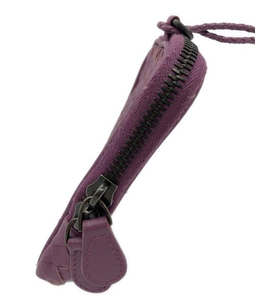 BOTTEGA VENETA（ボッテガベネタ）BOTTEGA VENETA (ボッテガベネタ) クロスショルダーミニポーチ パープルの古着・服飾アイテム