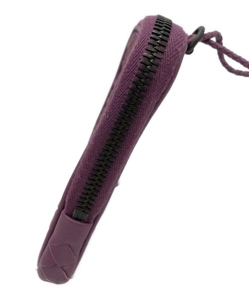 BOTTEGA VENETA（ボッテガベネタ）BOTTEGA VENETA (ボッテガベネタ) クロスショルダーミニポーチ パープルの古着・服飾アイテム