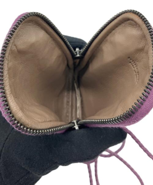 BOTTEGA VENETA（ボッテガベネタ）BOTTEGA VENETA (ボッテガベネタ) クロスショルダーミニポーチ パープルの古着・服飾アイテム