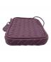 中古・古着 BOTTEGA VENETA (ボッテガベネタ) クロスショルダーミニポーチ パープル：13000円