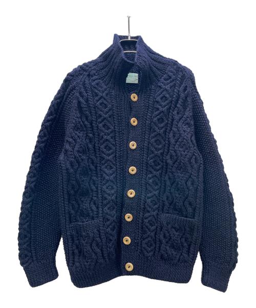 INVERALLAN（インバーアラン）INVERALLAN (インバーアラン) ARAN LUMBER CARDIGAN 3A ネイビー サイズ:表示なしの古着・服飾アイテム