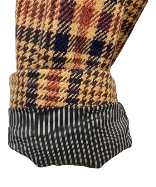 AMI Alexandre Mattiussi（アミアレクサンドルマテュッシ）AMI Alexandre Mattiussi (アミ アレクサンドル マテュッシ) チェックテーラードジャケット ブラウン サイズ:48の古着・服飾アイテム