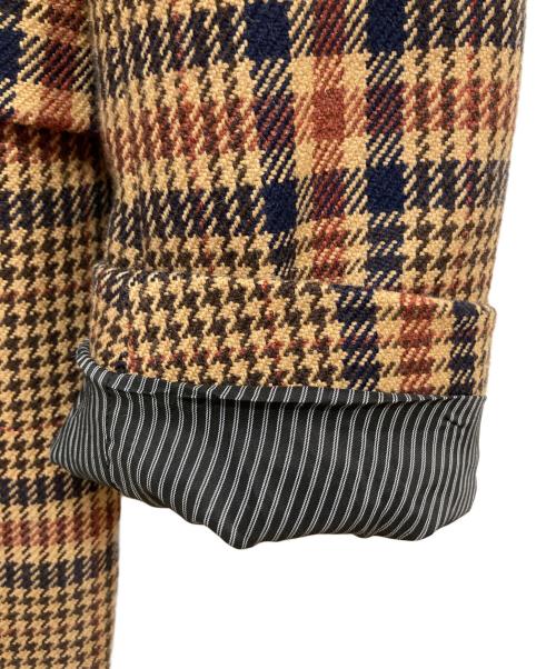 AMI Alexandre Mattiussi（アミアレクサンドルマテュッシ）AMI Alexandre Mattiussi (アミ アレクサンドル マテュッシ) チェックテーラードジャケット ブラウン サイズ:48の古着・服飾アイテム