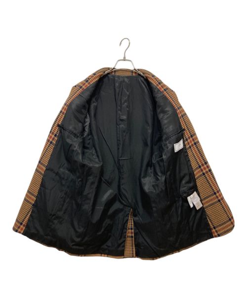 AMI Alexandre Mattiussi（アミアレクサンドルマテュッシ）AMI Alexandre Mattiussi (アミ アレクサンドル マテュッシ) チェックテーラードジャケット ブラウン サイズ:48の古着・服飾アイテム