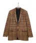 AMI Alexandre Mattiussi（アミ アレクサンドル マテュッシ）の古着「チェックテーラードジャケット」｜ブラウン