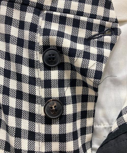 AMI Alexandre Mattiussi（アミアレクサンドルマテュッシ）AMI Alexandre Mattiussi (アミアレクサンドルマテュッシ) ギンガムトラウザーパンツ ブラック×ホワイト サイズ:40の古着・服飾アイテム