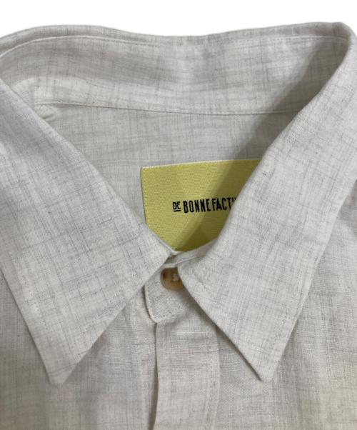 DE BONNE FACTURE（デ ボン ファクチュール）DE BONNE FACTURE (デ ボン ファクチャー) コットンシャツ ライトグレー サイズ:39の古着・服飾アイテム