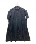 resilレジル）の古着「スリーブデザインシャツワンピース」｜ブラック