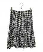 tricot COMME des GARCONSトリココムデギャルソン）の古着「ギンガムチェックスカート」｜ブラック