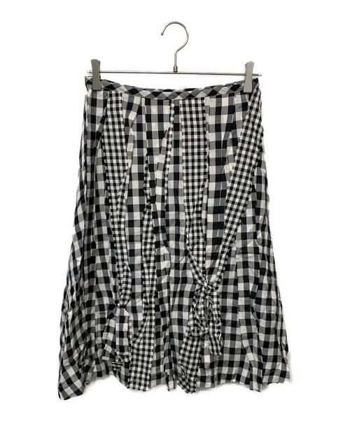 tricot COMME des GARCONS（トリココムデギャルソン）tricot COMME des GARCONS (トリココムデギャルソン) ギンガムチェックスカート ブラック サイズ:Mの古着・服飾アイテム