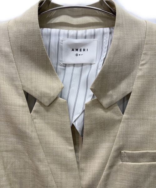 Ameri VINTAGE（アメリヴィンテージ）Ameri VINTAGE (アメリヴィンテージ) perforated collar jacket ベージュ サイズ:Sの古着・服飾アイテム