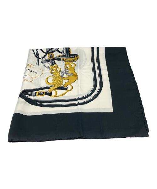 HERMES（エルメス）HERMES (エルメス) カレ90 BRIDES de GALA ブラックの古着・服飾アイテム