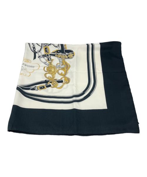 HERMES（エルメス）HERMES (エルメス) カレ90 BRIDES de GALA ブラックの古着・服飾アイテム