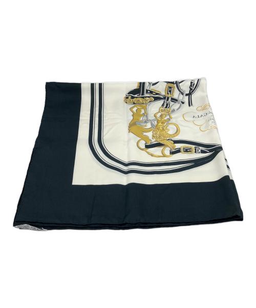 HERMES（エルメス）HERMES (エルメス) カレ90 BRIDES de GALA ブラックの古着・服飾アイテム