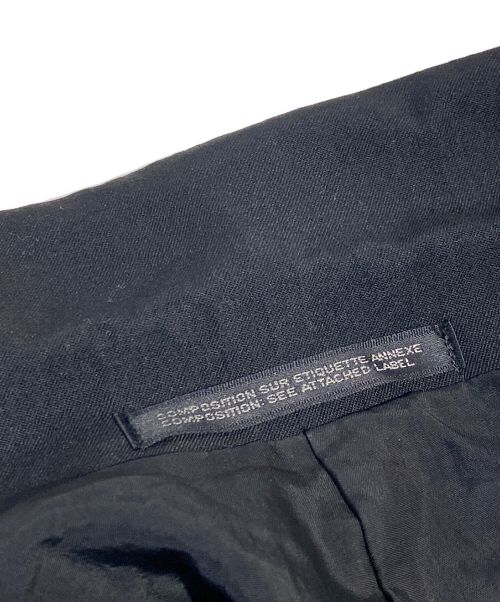 Yohji Yamamoto pour homme（ヨウジヤマモト プールオム）Yohji Yamamoto pour homme (ヨウジヤマモト プールオム) Velour Switching Tailored Jacket（ベロア切り替えテーラードジャケット） ブラック サイズ:Mの古着・服飾アイテム