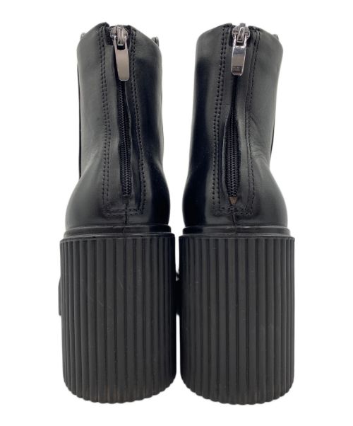 ECCO（エコー）ECCO (エコー) FLUTED HEEL BACK ZIP BOOT ブラック サイズ:SIZE37の古着・服飾アイテム