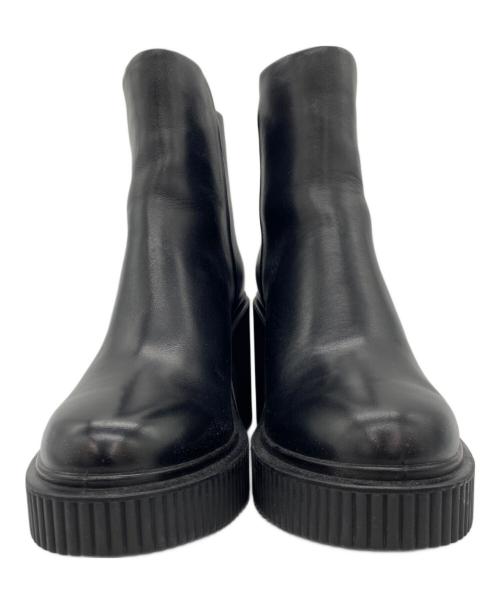 ECCO（エコー）ECCO (エコー) FLUTED HEEL BACK ZIP BOOT ブラック サイズ:SIZE37の古着・服飾アイテム