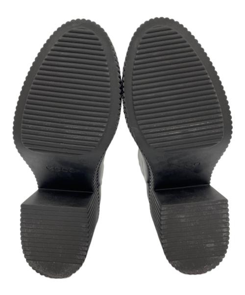 ECCO（エコー）ECCO (エコー) FLUTED HEEL BACK ZIP BOOT ブラック サイズ:SIZE37の古着・服飾アイテム