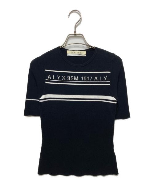 1017 ALYX 9SM（テンセブンティーン アリクス ナインエスエム）1017 ALYX 9SM (アリクス) 半袖ニット ブラック サイズ:Sの古着・服飾アイテム