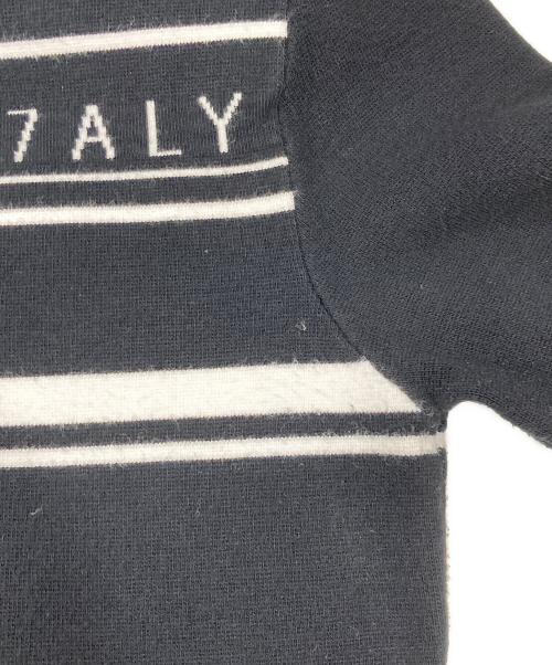 1017 ALYX 9SM（テンセブンティーン アリクス ナインエスエム）1017 ALYX 9SM (アリクス) 半袖ニット ブラック サイズ:Sの古着・服飾アイテム