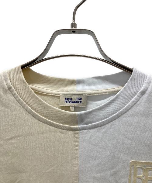 BAUM UND PFERDGARTEN（バウムウンドヘルガーデン）BAUM UND PFERDGARTEN (バウムウンドヘルガーデン) バイカラーワンピース ホワイト×アイボリー サイズ:Sの古着・服飾アイテム