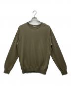 SLOANEスローン）の古着「30G メリノウール天竺スーパーハイゲージ クルーネック」｜ベージュ