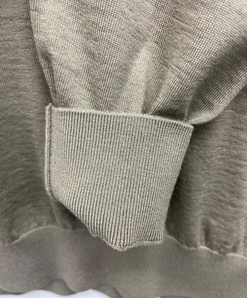 SLOANE（スローン）SLOANE (スローン) 30G メリノウール天竺スーパーハイゲージ クルーネック ベージュ サイズ:5の古着・服飾アイテム