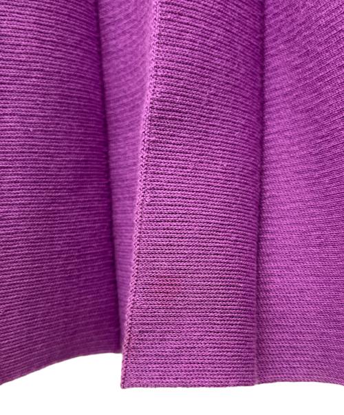 DRAWER（ドゥロワー）DRAWER (ドゥロワー) 18Gプリーツニットスカート パープル サイズ:Freeの古着・服飾アイテム