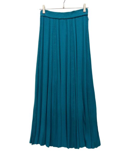 ATON（エイトン）ATON (エイトン) RECYCLED フレアリブスカート グリーン サイズ:2の古着・服飾アイテム