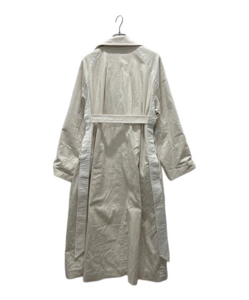 M53.（エム53）M53. (エム53) ステンカラーコート アイボリー サイズ:UNIの古着・服飾アイテム