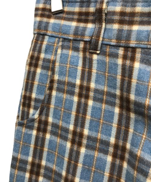 Sears（シアーズ）Sears (シアーズ) 70'sチェックフレアパンツ スカイブルー サイズ:表記無しの古着・服飾アイテム